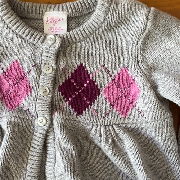 Little Miss Attitude Girls 2T Sweater - Picture 2 of 4